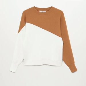 Mango Asymmetrical Mockneck Sweater
